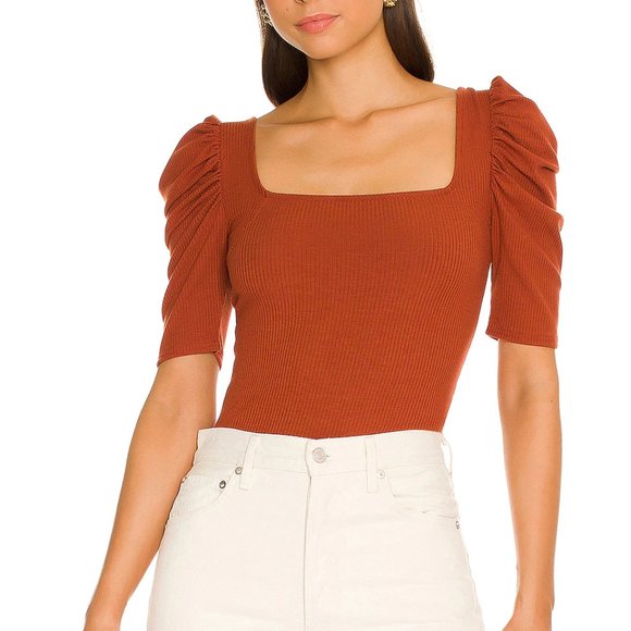 Free People We The Free Women's Night Lily Rib Crop Top in Sienna- Size … - Picture 12 of 16